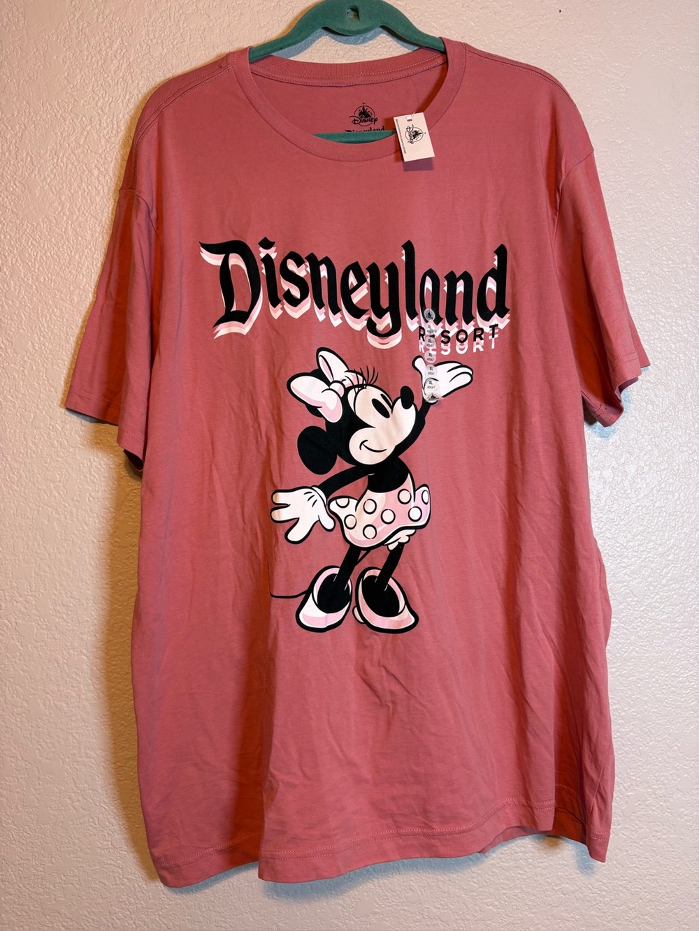 Disneyland Resort NWT Minnie Mouse Pink Mauve Shirt